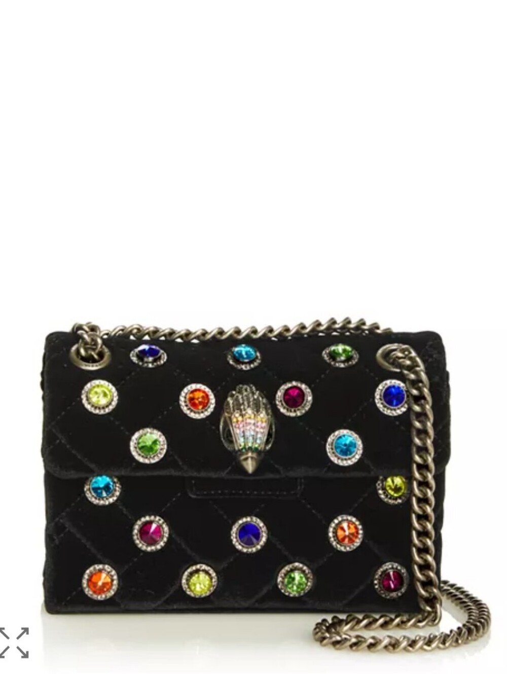 Kurt Geiger Crystal Velvet Crossbody Bag Nwot